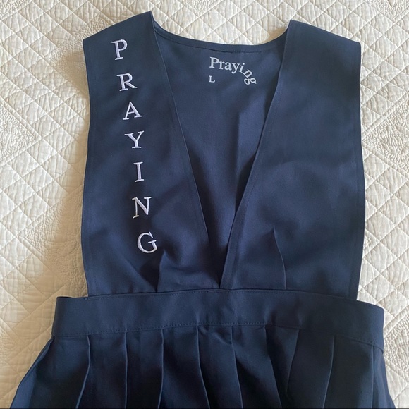 Prayingg Uniform Pinafore Dress - Picture 3 of 6